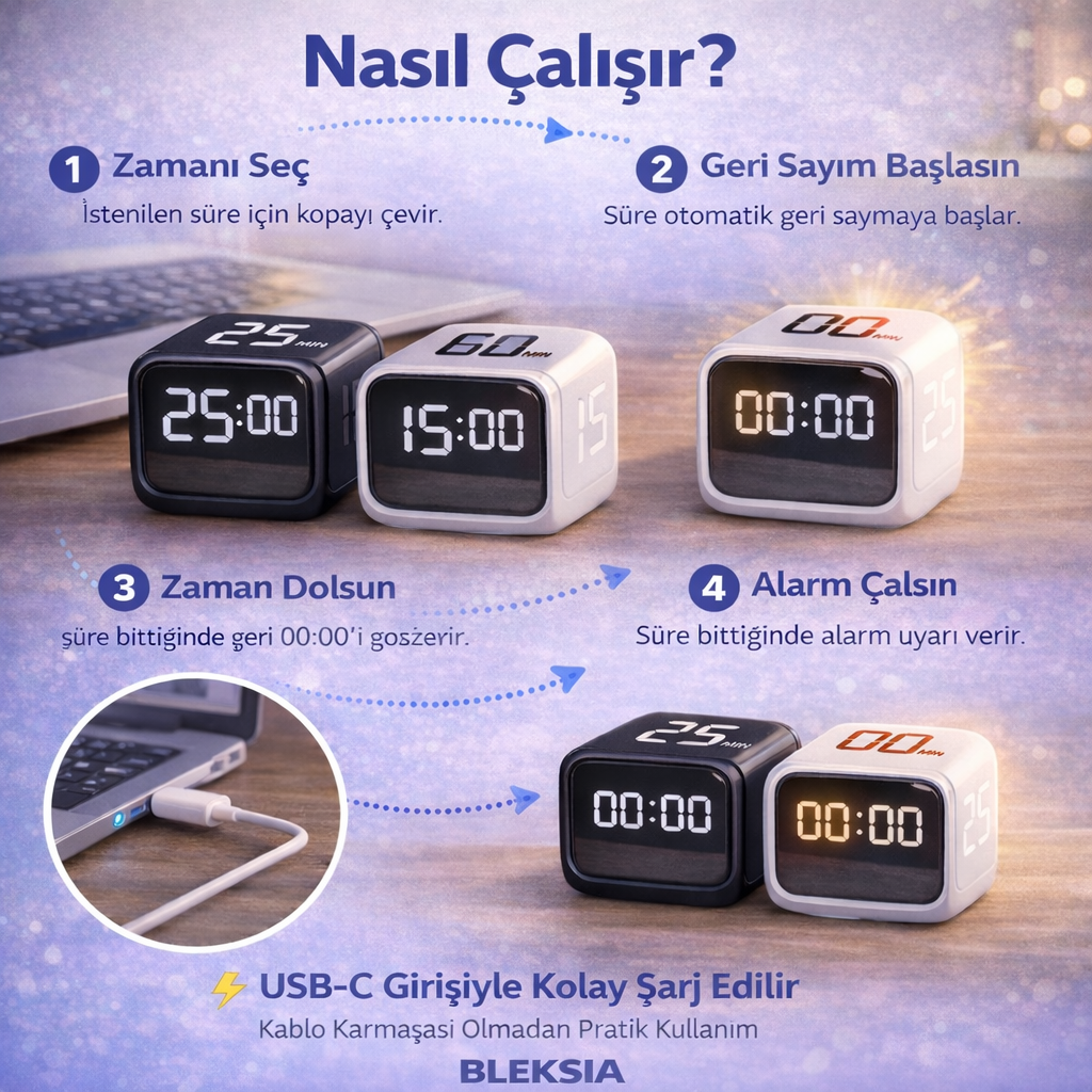 BLEKSIA™ Focus Timer